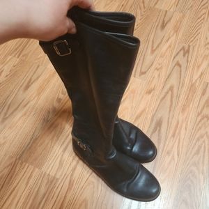 La Canadienne black leather boots